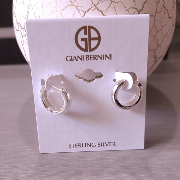 🌺 SOLD 🌺 Giani Bernini Sterling Hinge Hoops - Picture 4 of 4